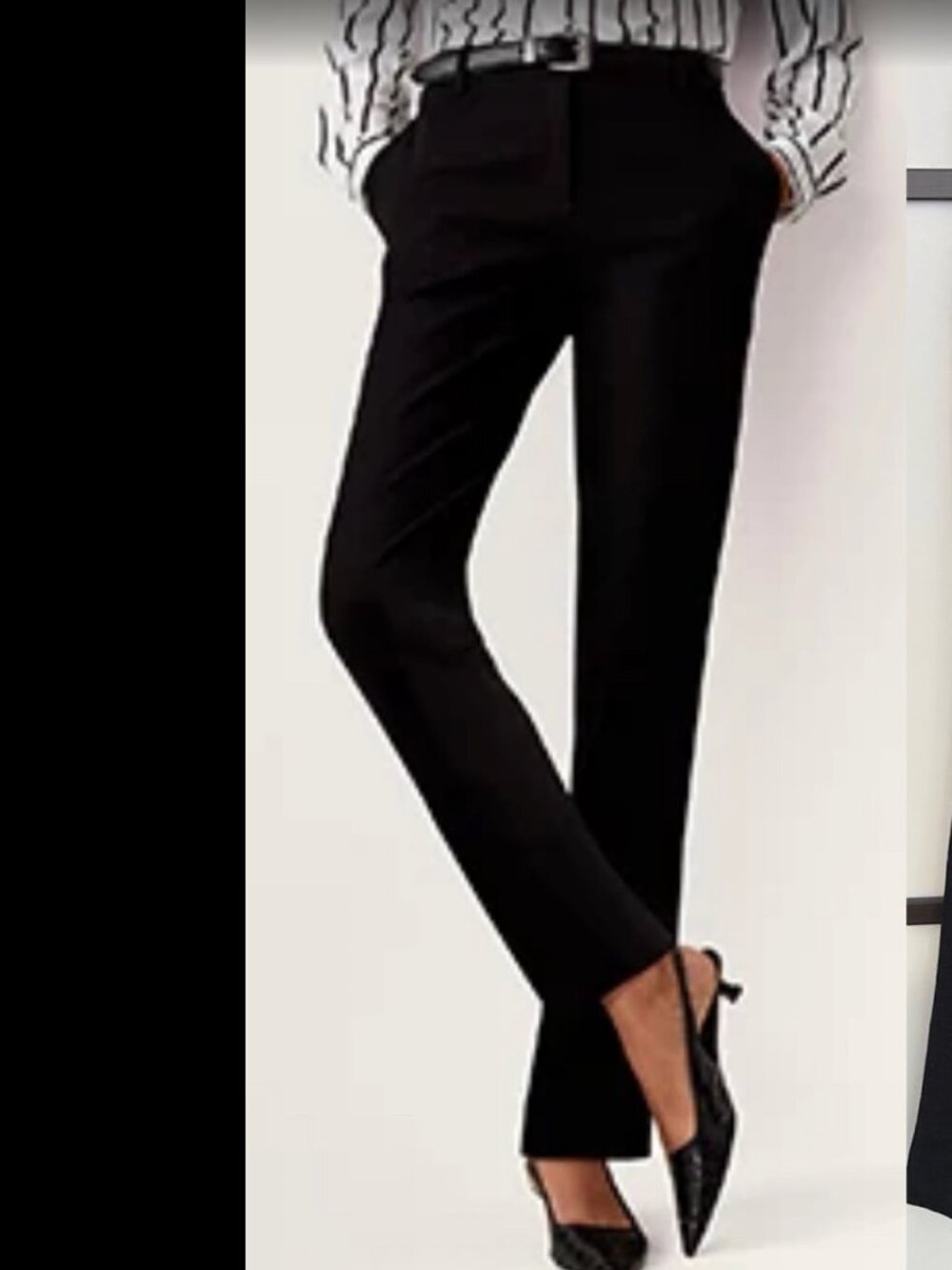 The Limited 2015 Cassidy Fit Black Pants 0R Ankle Cropped Pants Black Collection